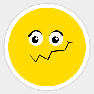 Emoji - frightend & Scared face Sticker